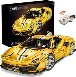 Kit de construction CADA supercar italienne 1:8 télécommandée avec lumières LED, 3187 pièces