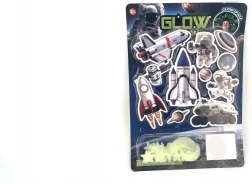 Glow-in-the-dark space accessories