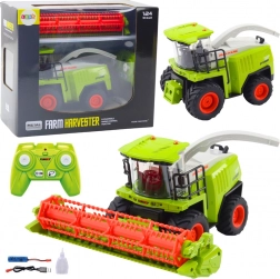Remote-controlled combine harvester with header RC 2.4 GHz