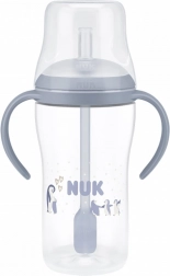 NUK Perfect Match Training Bottle with Silicone Straw PENGUIN 260 ml