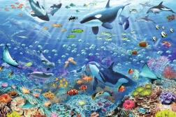 Ravensburger puzzle colorful underwater world 3000 pieces