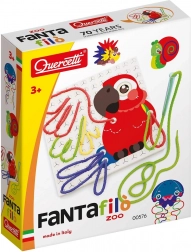 Quercetti Fantafilò Zoo lacing embroidery set for kids