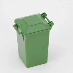 Bruder green garbage bin