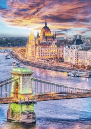 Puzzle DINO Budapeszt Most Łańcuchowy 1000 elementów