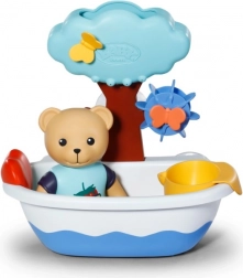 Baby bath set with Teddy bear and water wheel