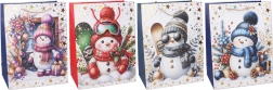 Cadeautas S 18 × 23 × 8 cm – kerstmotief