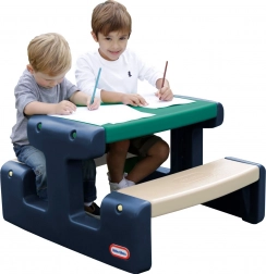 Otroška piknik miza modro-zelena Little Tikes za vrt