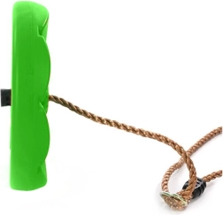 Vrtna dječja ljuljačka s cvjetnim sjedalom s užetom – Zelena