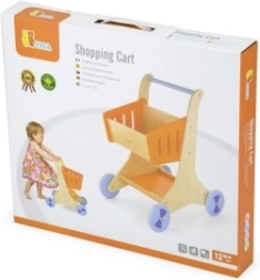 Wooden shopping cart for children 12m+