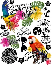 Applications thermocollantes d’été – grande planche 20 × 30 cm