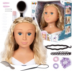 Styling Head for Hairdressing with Accessories SMOBY