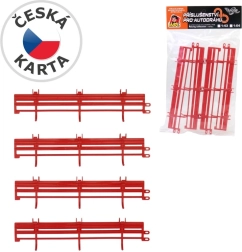 Replacement guardrails for MaDe slot car track