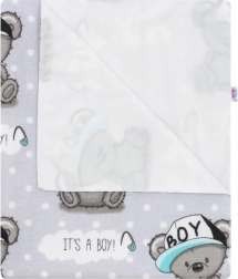 Nepremokavá flanelová podložka NEW BABY pre chlapcov