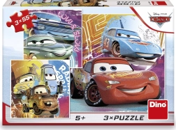 Puzzle Cars amici 3x55 pezzi
