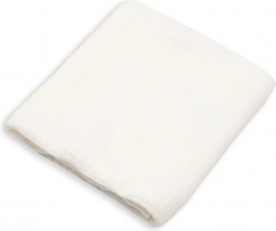 couverture en mousseline new baby blanche 60 × 60 cm
