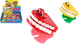 Hoppende optræks-tænder 5 cm, forskellige farver