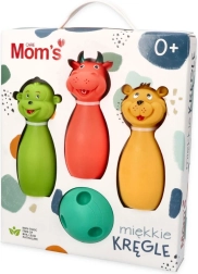 Soft sensory bowling pins for children