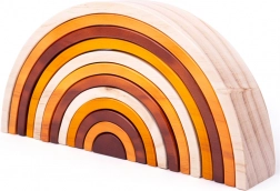 Bigjigs Baby arco in legno impilabile naturale grande