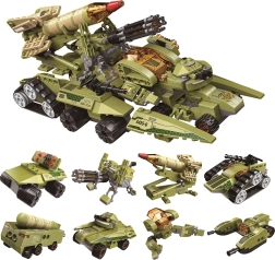 Qman Thunder Expedition Combat Vehicle Building Set 8in1