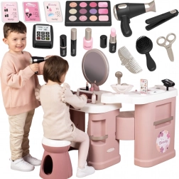 Smoby Little Stylist Beauty Center – kids' 3-in-1 beauty salon with 32 accessories