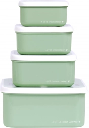 Set of Four Snack Boxes A Little Lovely Company – Green