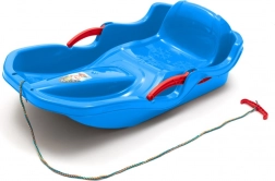 Luge en plastique avec dossier et freins Baby Mix Speed Bob bleue