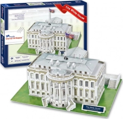 Clever&Happy 3D Puzzle White House Washington 64 Pieces