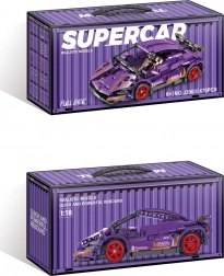 Purple Sports Car Building Kit, 470 Pieces