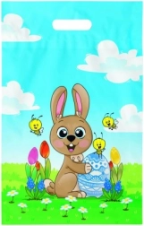 Borsa di plastica pasquale con manico