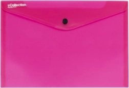 Dokumentmappe med trykknap A4 eCollection pink