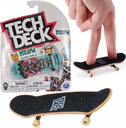 Tech Deck fingerboard MEOW Bela mačka + nalepke