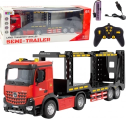 Remotely Controlled Transport Truck Red RC 2.4G 6CH