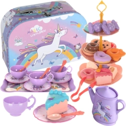 Children's tea set in a suitcase