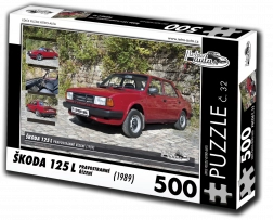 Puzzle RETRO-CARS Škoda 125 L right-hand drive 500 pieces