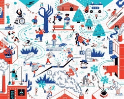 Téli puzzle 1000 darabos