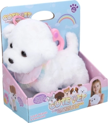 Walking plush dog with wired controller 22 cm