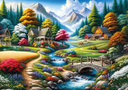 Puzzle Colorful Fields 260 pieces