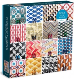 Galison Puzzle Mosaic Floors 500 Pieces