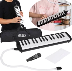 Melodica 32 keys with case and two mouthpieces