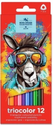 Háromszögletű színes ceruzák Koh-i-noor Triocolor 12 db