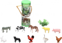 farm animals set 3.5–6 cm, 12 pcs
