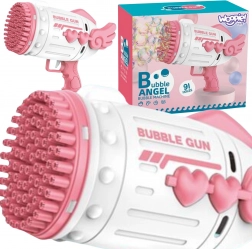 Woopie sæbeboblepistol med 91 huller pink