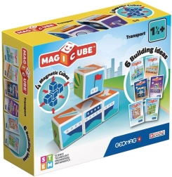 magnetic building set Geomag Magicube Printed Transport, 7 pieces
