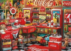 Puzzle SCHMIDT Coca‑Cola – negozio nostalgico, 1000 pezzi