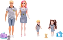 Woodyland sodobna družina s hišnimi ljubljenčki