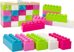 Large elongated building blocks in a bag, colorful, 20 pieces