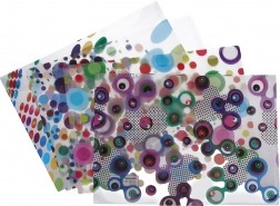 Plastové puzdro s patentným gombíkom 35,5 × 26 cm