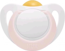 Latex-sut NUK Star 0–6 måneder rosa