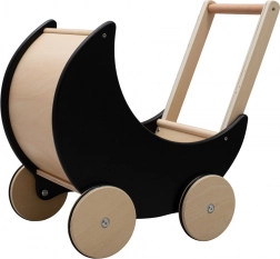 Passeggino e girello in legno 2in1 Montessori BABY MIX nero