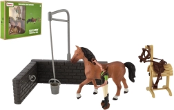Farm Set – Horse with Accessories, Plastic Toy